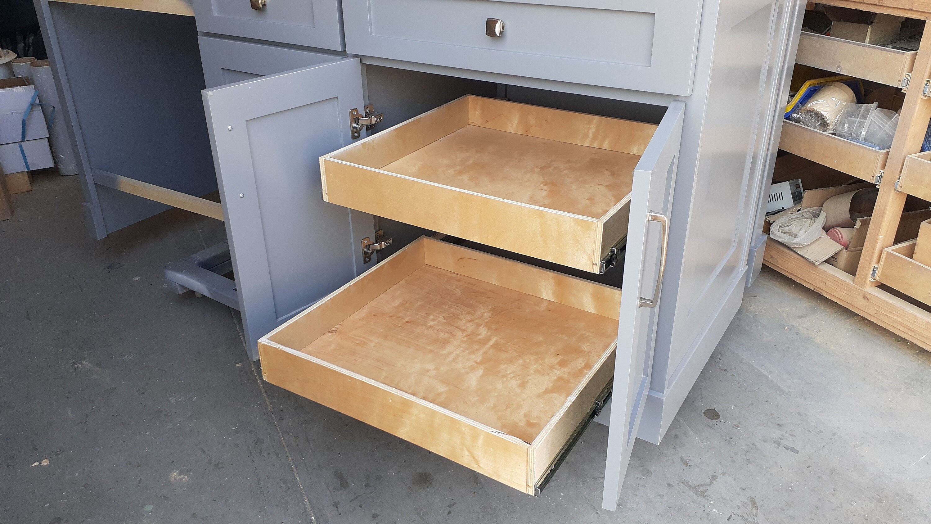 6 ft Gray Kitchen Island with dishwasher space without top Etsy