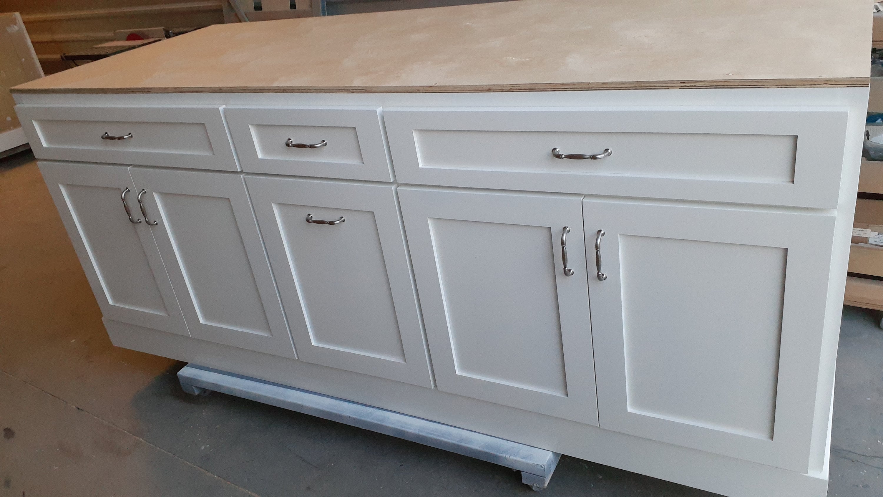 6ft White Kitchen Island Without Top Etsy