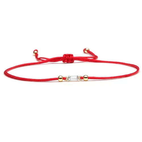 Red String Protection Bracelet Gold Beads Gift for Her Etsy