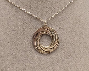 Black Hole Silver Pendant Necklace