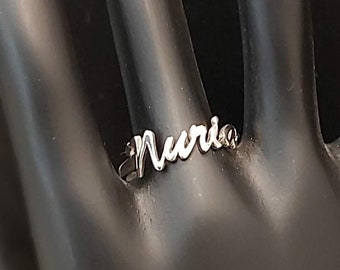 Anillo Nombre Personalizado Plata