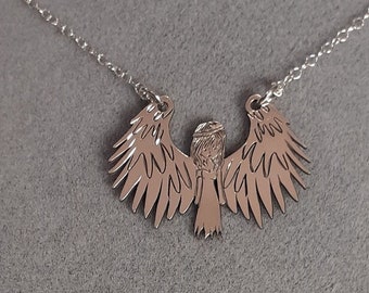 Silver Angel Pendant Necklace