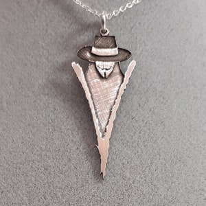 V for Vendetta Anonymous Silver Pendant Necklace