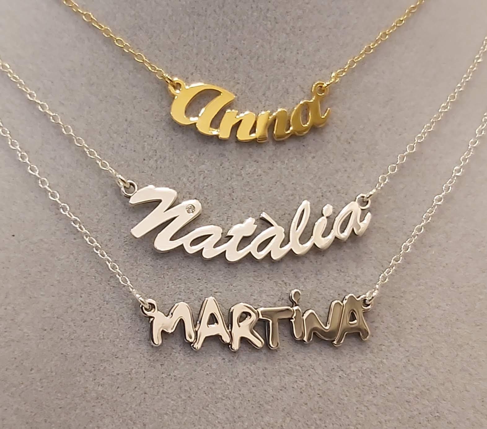 Collar nombre Etsy España