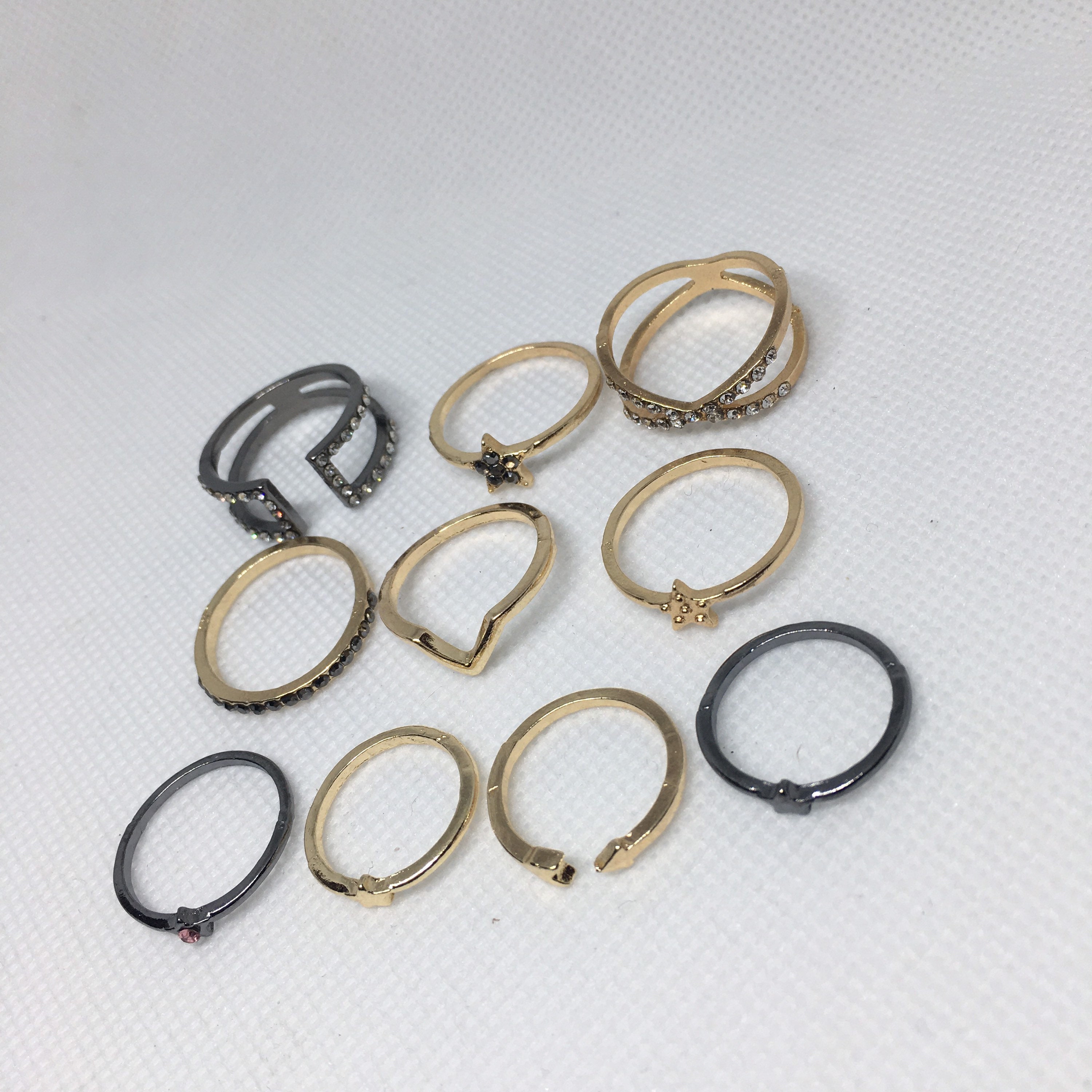 Stacking Ring Set Gold Stackable Rings Minimalist Rings - Etsy UK