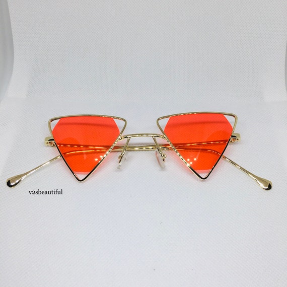 mimiyou SteamPunk Hollow Triangle Sunglasses Men Retro Alloy Sunglasse –  Cinily