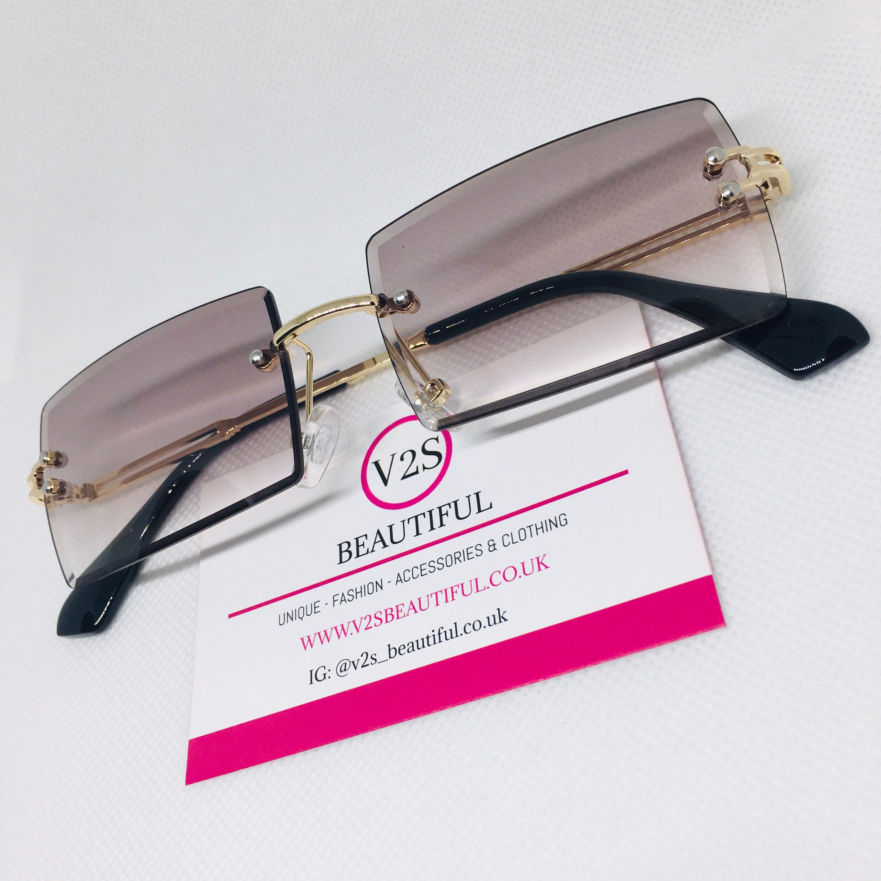 Y2k square sunglasses Clearance