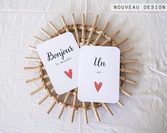 Carte Etape Bebe Etsy