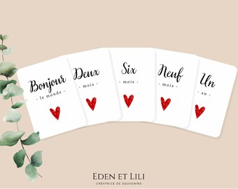 Cartes Etapes Bebe Etsy Cartes Etapes Bebe Etsy