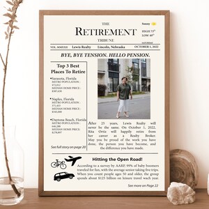 Personalized Retirement Announcement