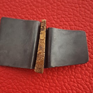 Patinated Sterling Silver Brass Brooch: Handmade Jewelry