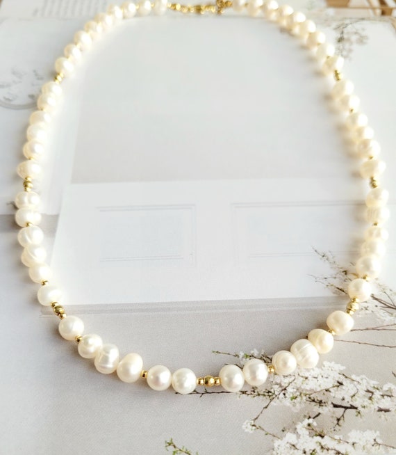 Etsy freshwater clearance pearl necklace