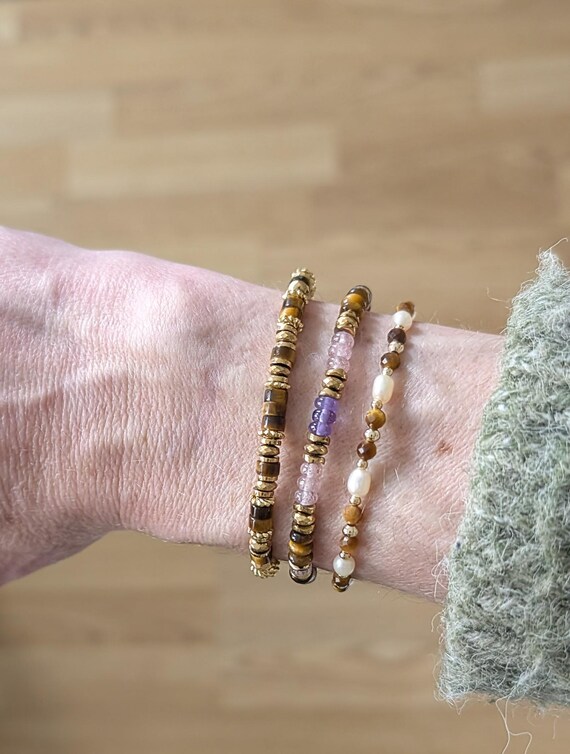 1 pezzo Braccialetto da donna realizzato a mano, in stile bohémien, con