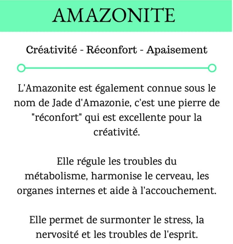 Collier de perles semi précieuses Amazonite, Turquoise Africaine et Jade de Malaisie, femme, cadeau image 7