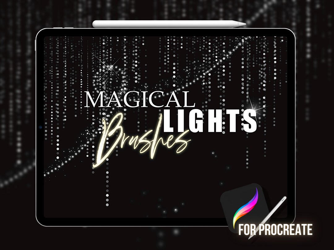 Procreate Magical Lights Brushes, Christmas Lights, Light Brush ...