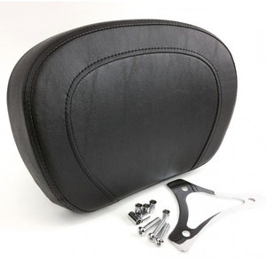 Top Stitch Oval Pattern Passenger Pad & Mount Bracket 1994-2020 Harley Davidson Touring Backrest like Street Glide Road King Ref 52924-98B