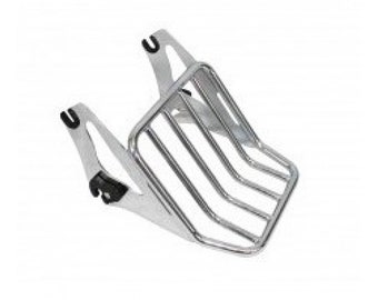 DreDoggMoto Detachable Two-Up Mounting Luggage Rack Trunk Mount Tour Pack Rack Fit For Harley Touring Models 2009-2024 Road King Ultra CVO Limited Street Glide Road Glide Electra Glide Black