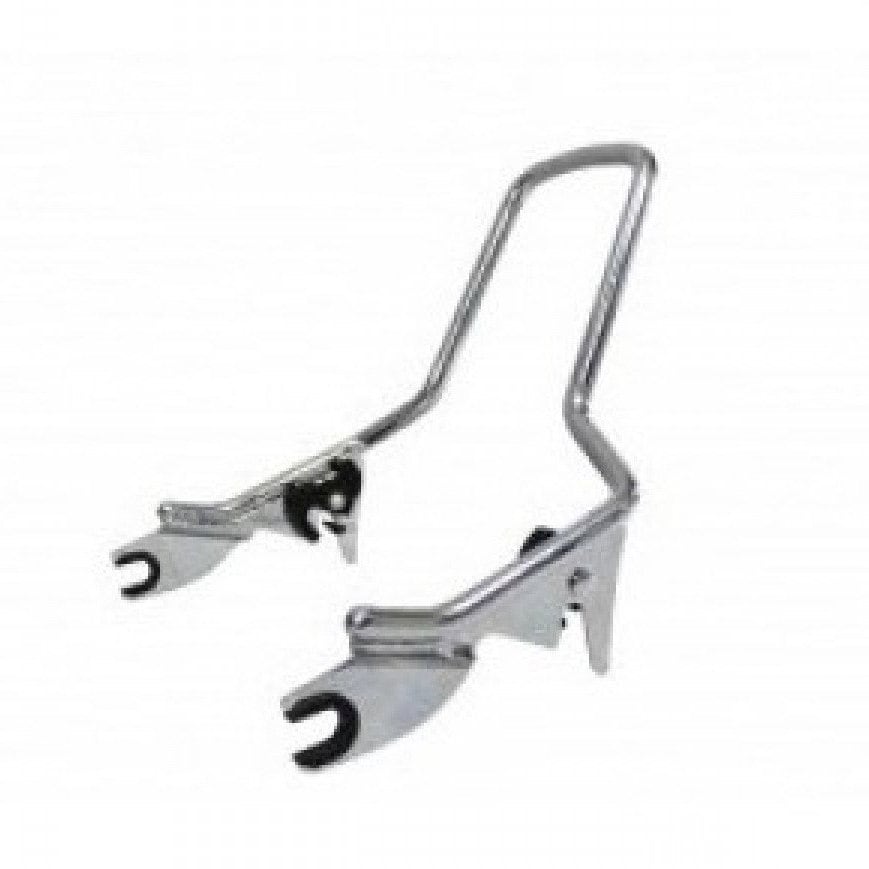 Low Gloss Black Passenger Backrest Short Sissy Bar For Harley Davidson