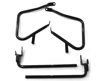 Black Rear Saddlebag Guards Support Kit Harley Davidson Touring Electra Street Glide Road King Ultra 2014-2020 Saddle Bag Guard RF 90200788
