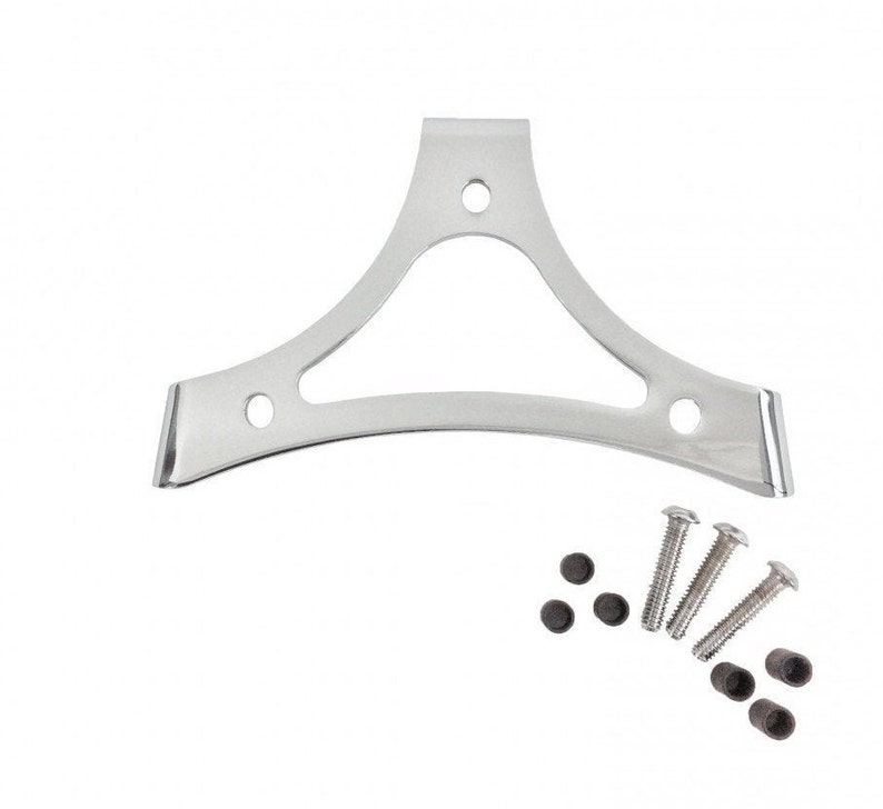 Chrome Mounting Triangle Bracket for Harley Davidson Passenger Backrest 19872020 Touring Models