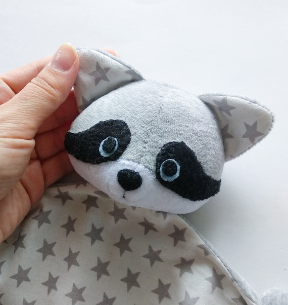 Raccoon Lovey Sewing Pattern PDF Stuffed Animal Doudou Security Blanket Etsy Canada