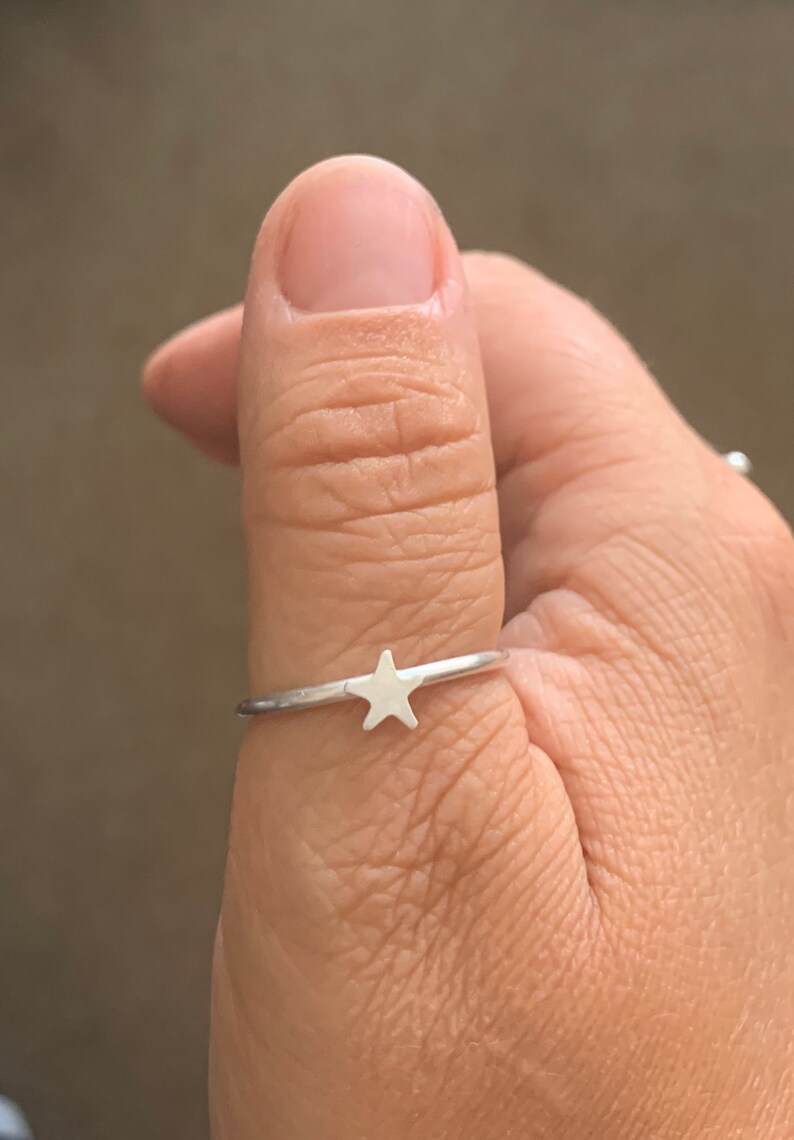 Sterling Silver Star Ring Etsy Sweden