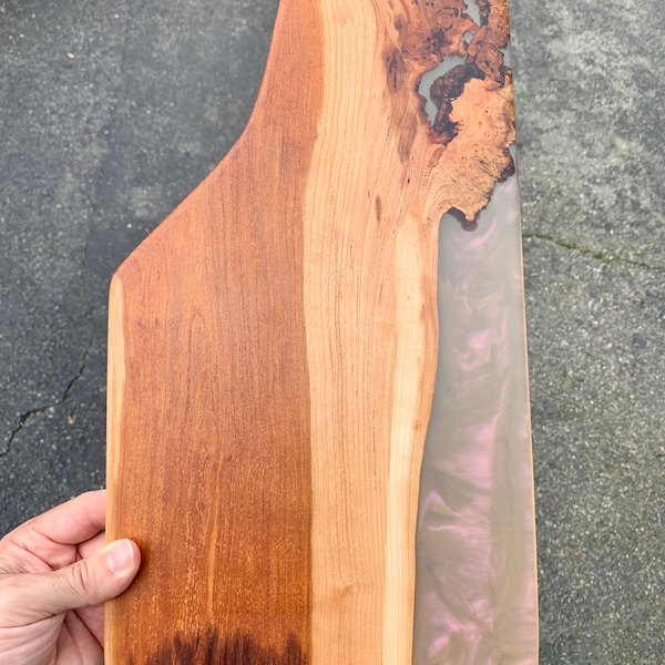 Cherry Burl Cutting Board Etsy
