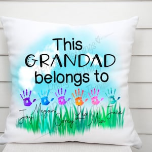 Fathers Day, birthday, handprint sublimation design. Grandad, Dad, Daddy, or add your own personalisation