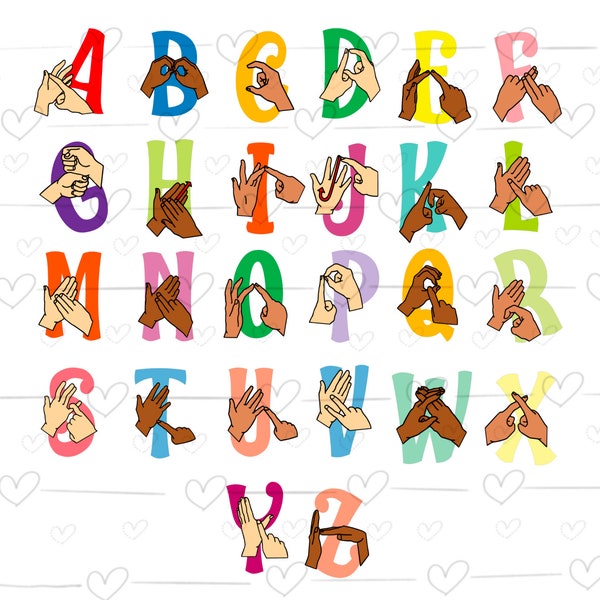 Sign Language Decor Etsy