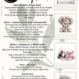 Customisable Christmas Characters with blank signs. 20 PNGs. Instant Digital Download image 20