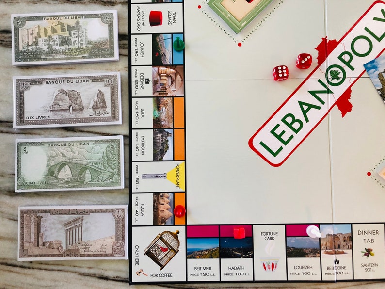 LEBANOPOLY A Lebanonthemed Game Etsy