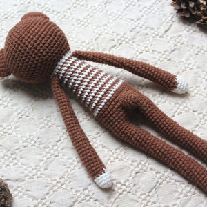 Oleg the bear crochet amigurumi style bear/ forest animal/ crochet stuffed animal/ baby toy/ crochet teddy bear/ image 6