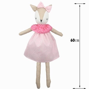 Heidi & Helena stuffed cotton cute deer doll blue or pink 60 cm/ stuffed animal/ baby gift image 8