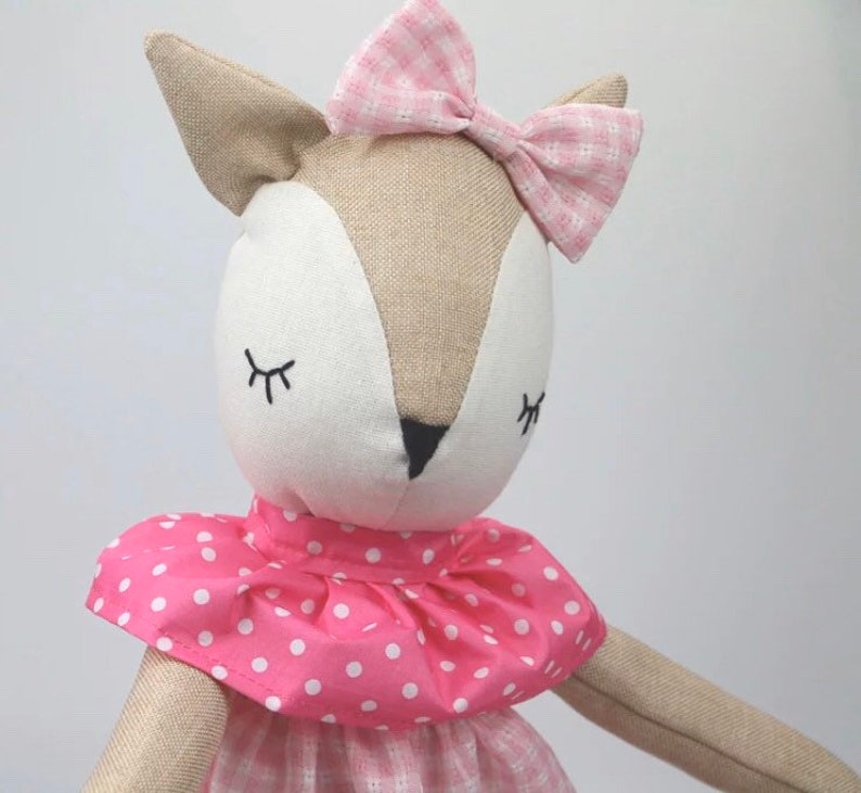 Heidi & Helena stuffed cotton cute deer doll blue or pink 60 cm/ stuffed animal/ baby gift image 3