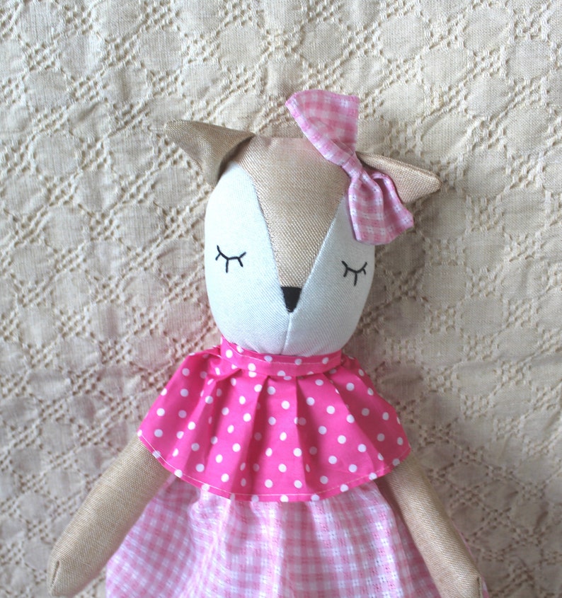 Heidi & Helena stuffed cotton cute deer doll blue or pink 60 cm/ stuffed animal/ baby gift image 5