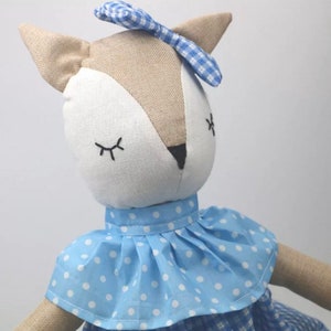 Heidi & Helena stuffed cotton cute deer doll blue or pink 60 cm/ stuffed animal/ baby gift image 2