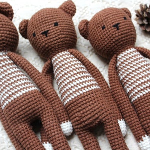 Oleg the bear crochet amigurumi style bear/ forest animal/ crochet stuffed animal/ baby toy/ crochet teddy bear/ image 7