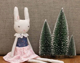 Blueberry the bunny/ stuffed bunny doll/ baby toy gift/ sleeping toy/ decoration/ stuffed animal rabbit bunny/ gift