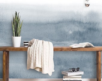 Abstract wallpaper ombre Peel and stick watercolor wall mural Removableor Traditional non woven wallpaper