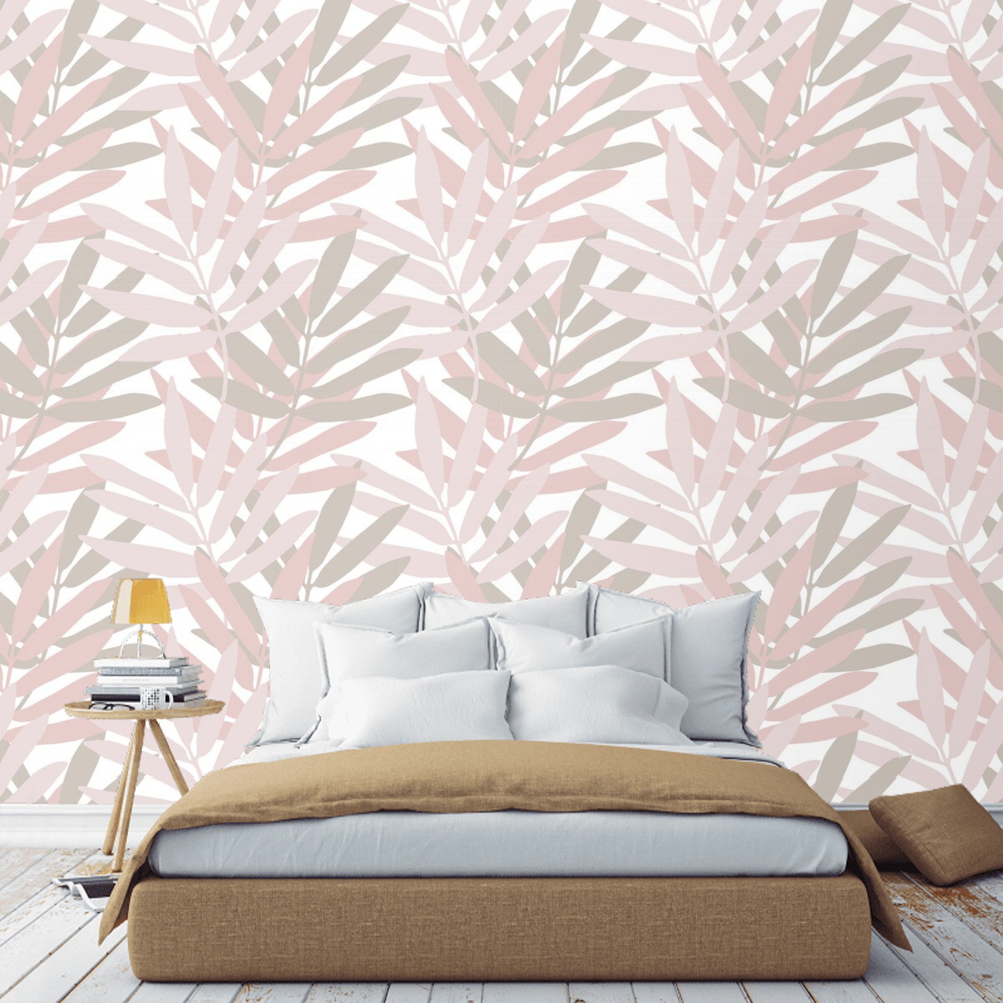 Peel and stick Palm Leaves Wallpaper Removable Self Adhesive Etsy