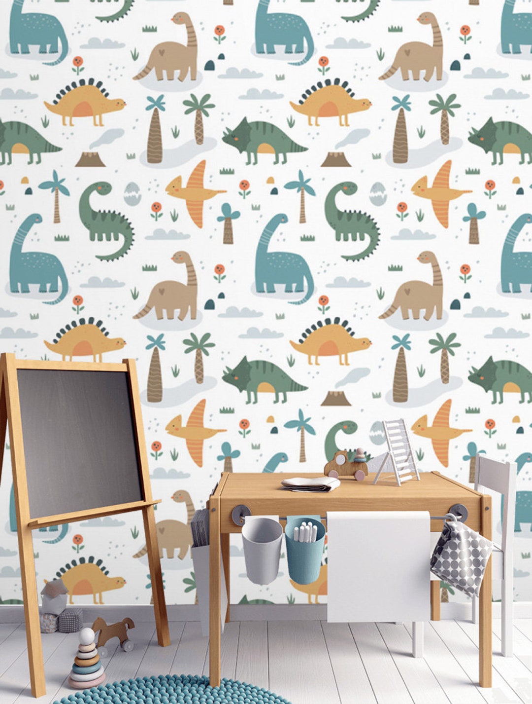 Dinosaur Peel And Stick Wallpapernull