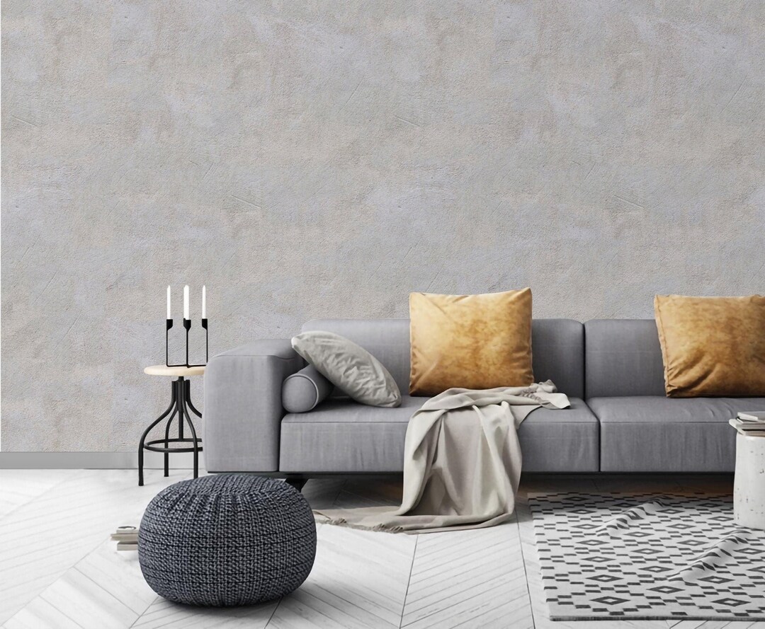 Concrete Cement Wallpaper Peel and Stick Removable or Traditional ...