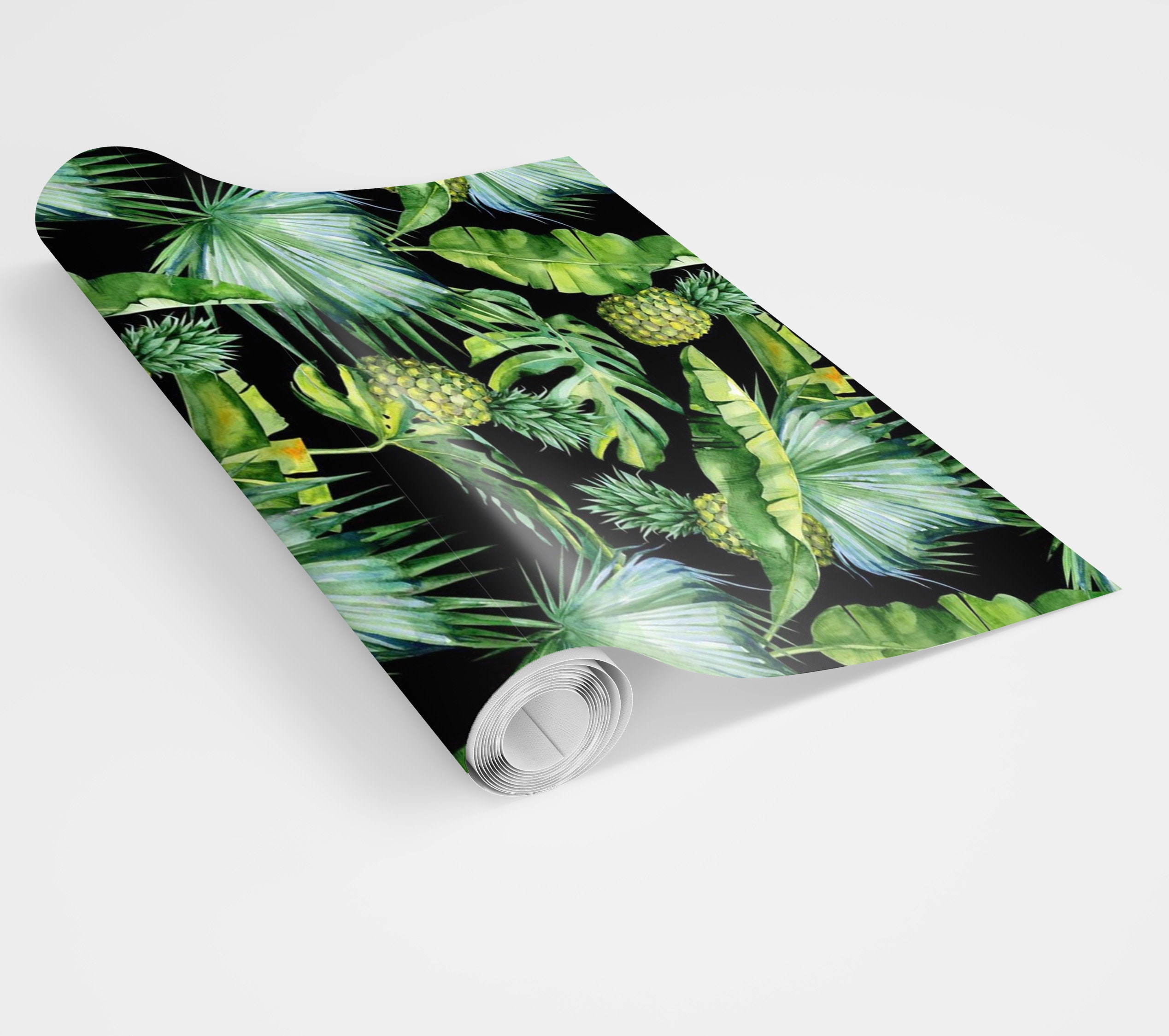 Wallpaper Banana Leaves Peel and stick Tropical Wall Paper | Etsy