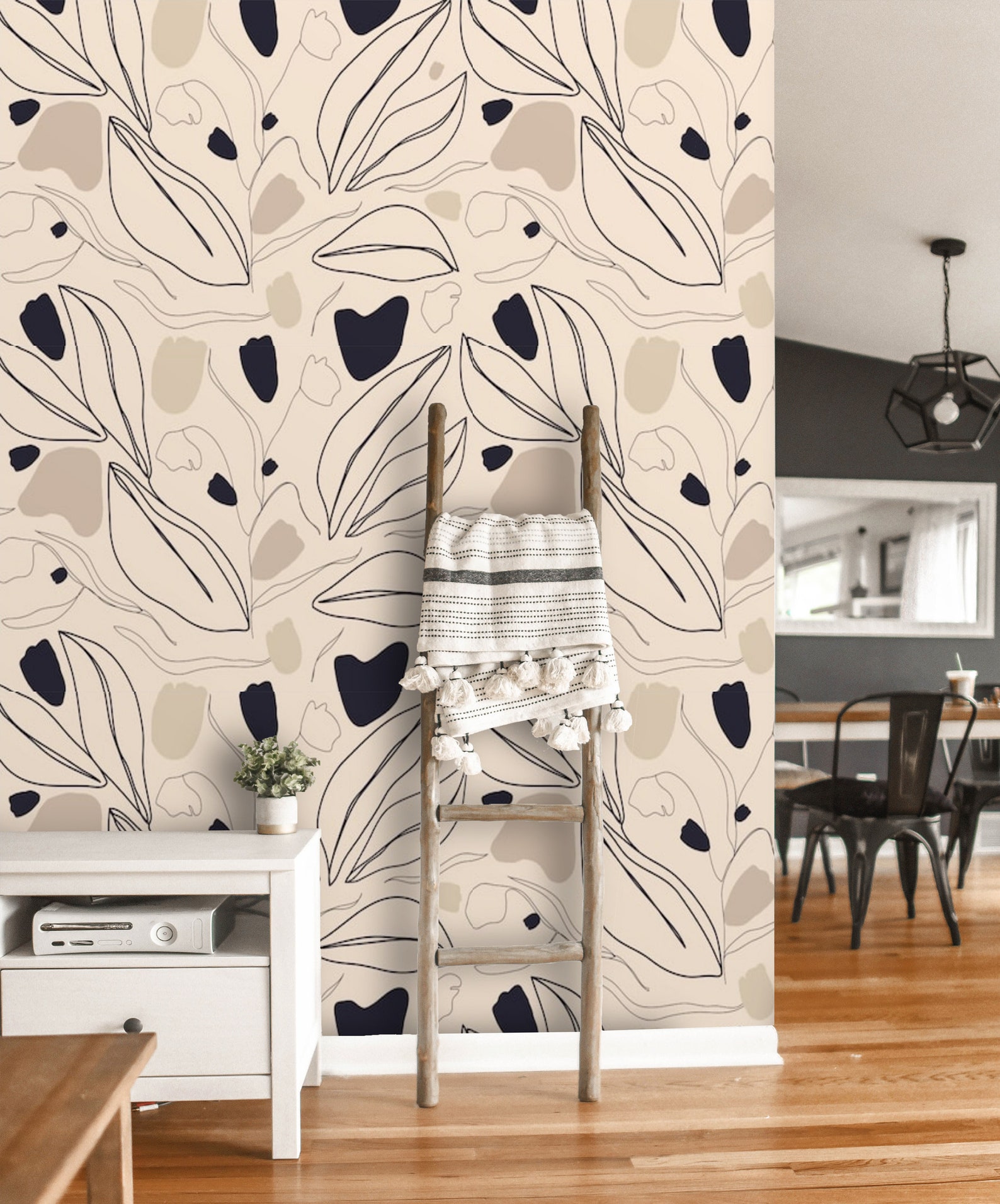 Wallpaper Peel and Stick Abstract Modern Design Wallpaper | Etsy