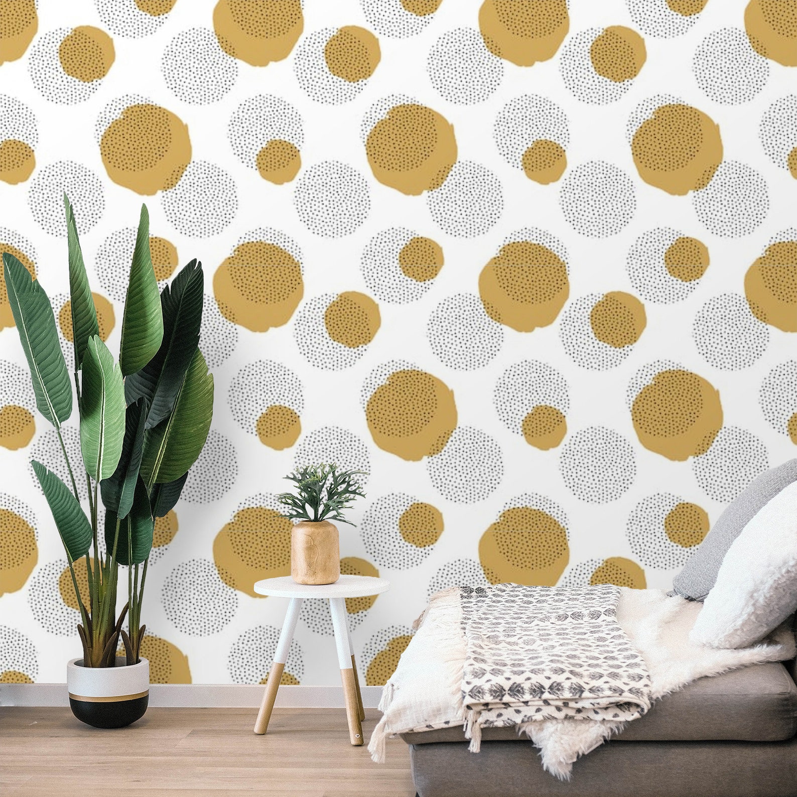 Wallpaper Minimalist Modern Peel and stick Removable Wall | Etsy