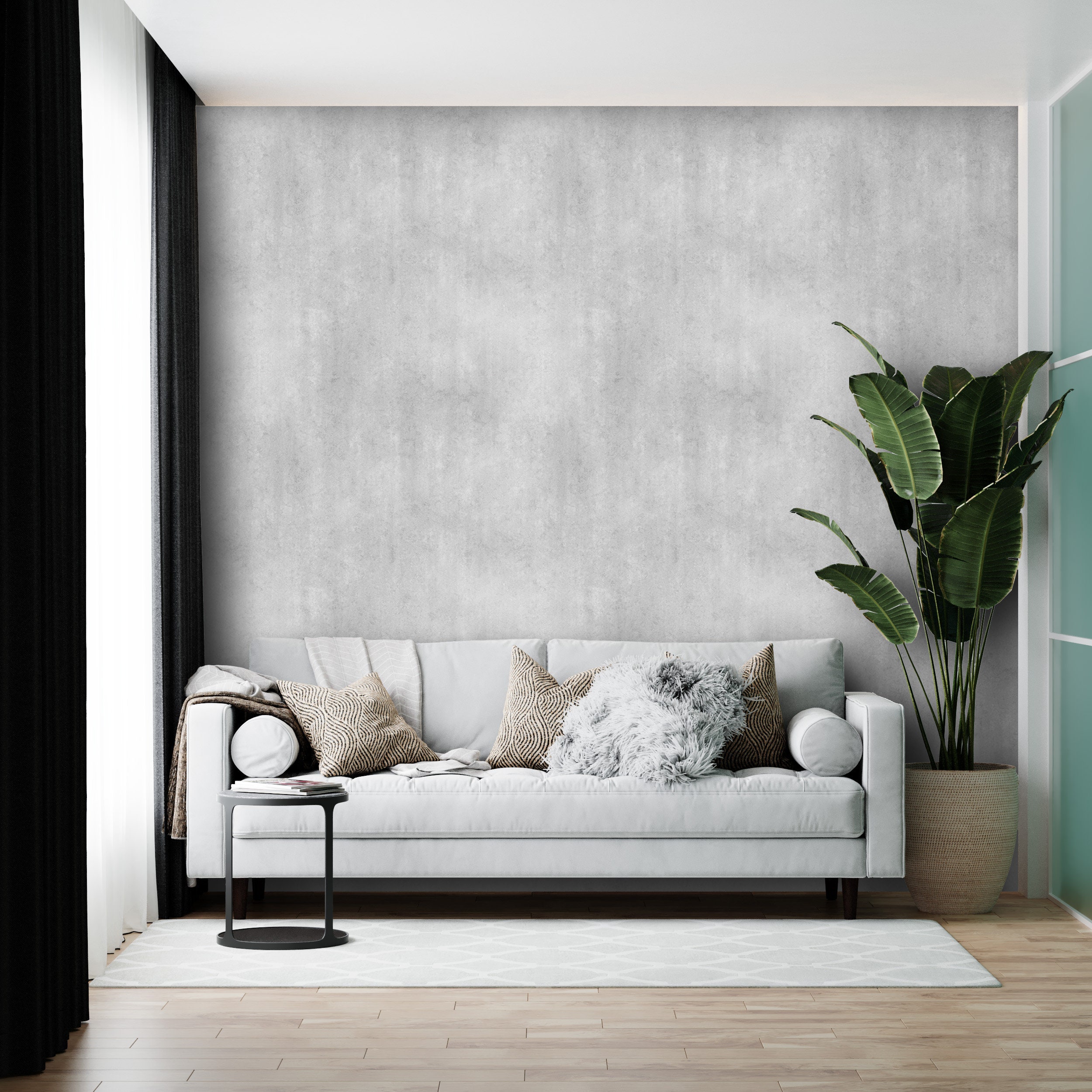 Concrete Cement Wallpaper Peel and Stick Removable or | Etsy