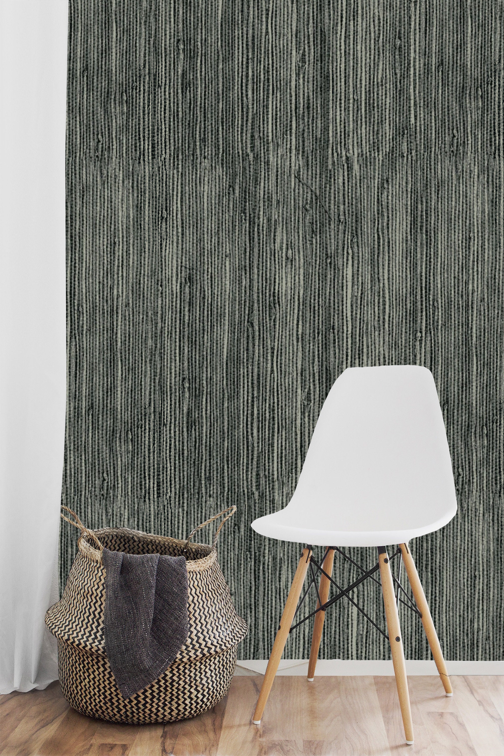 Faux Grasscloth Wallpaper Rattan Wall Paper Peel and Stick | Etsy