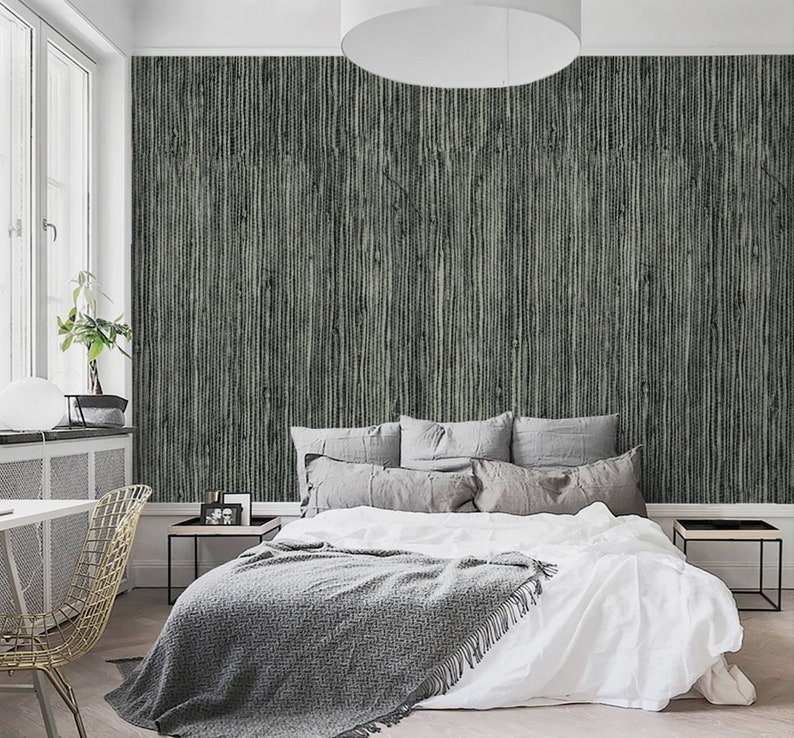 Faux Grasscloth Wallpaper Rattan Wall Paper Peel and Stick | Etsy
