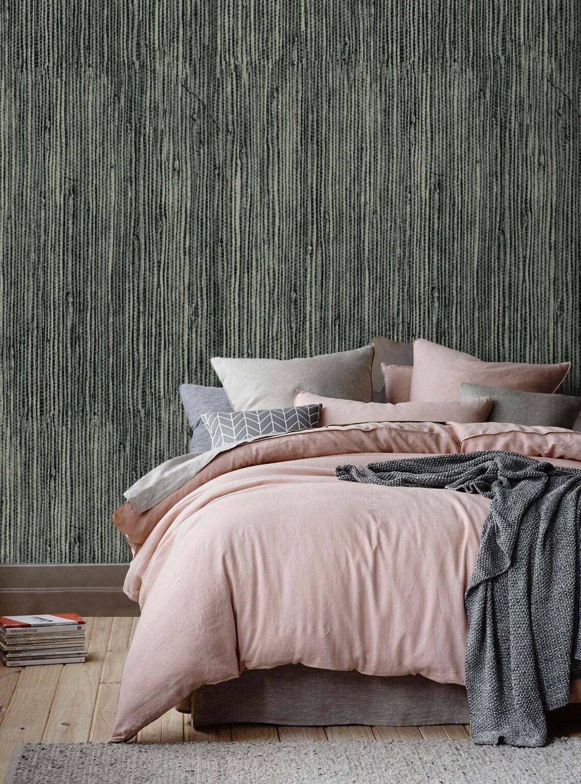 Faux Grasscloth Wallpaper Rattan Wall Paper Peel and Stick | Etsy