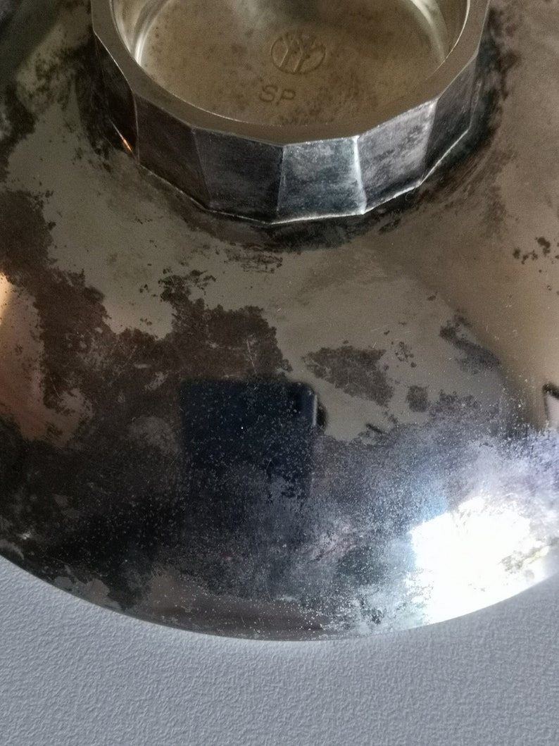 Vintage silver Plated Cup Plate of Japanese Emperor and Empress/' Golden Wedding Anniversary Rare